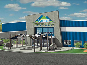 Exterior photograph of the  Mountain View Event Center in Pocatello, Idaho