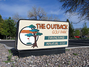 Exterior photograph of the The Outback Golf Park in Pocatello, Idaho
