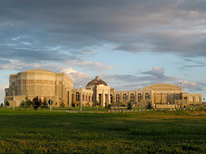 Exterior photograph of the L.E. & Thelma E. Stephens Performing Arts Center in Pocatello, Idaho